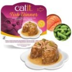 Catit Fish Dinner, Salmon & Green Beans 80 g, 6pcs/box