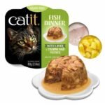Catit Fish Dinner, Tilapia & Potato 80 g, 6pcs/box