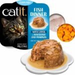 Catit Fish Dinner, Whitefish & Pumpkin 80 g, 6pcs/box